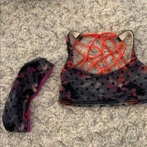 Lululemon sports bra + headband